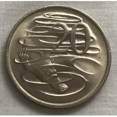 AUSTRALIA 1973 . TWENTY 20  CENTS COIN . PLATYPUS